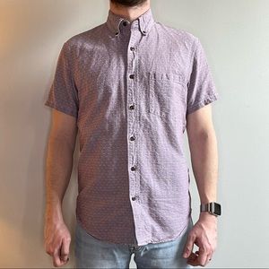 J crew Slim Fit Short Sleeve Oxford - Small